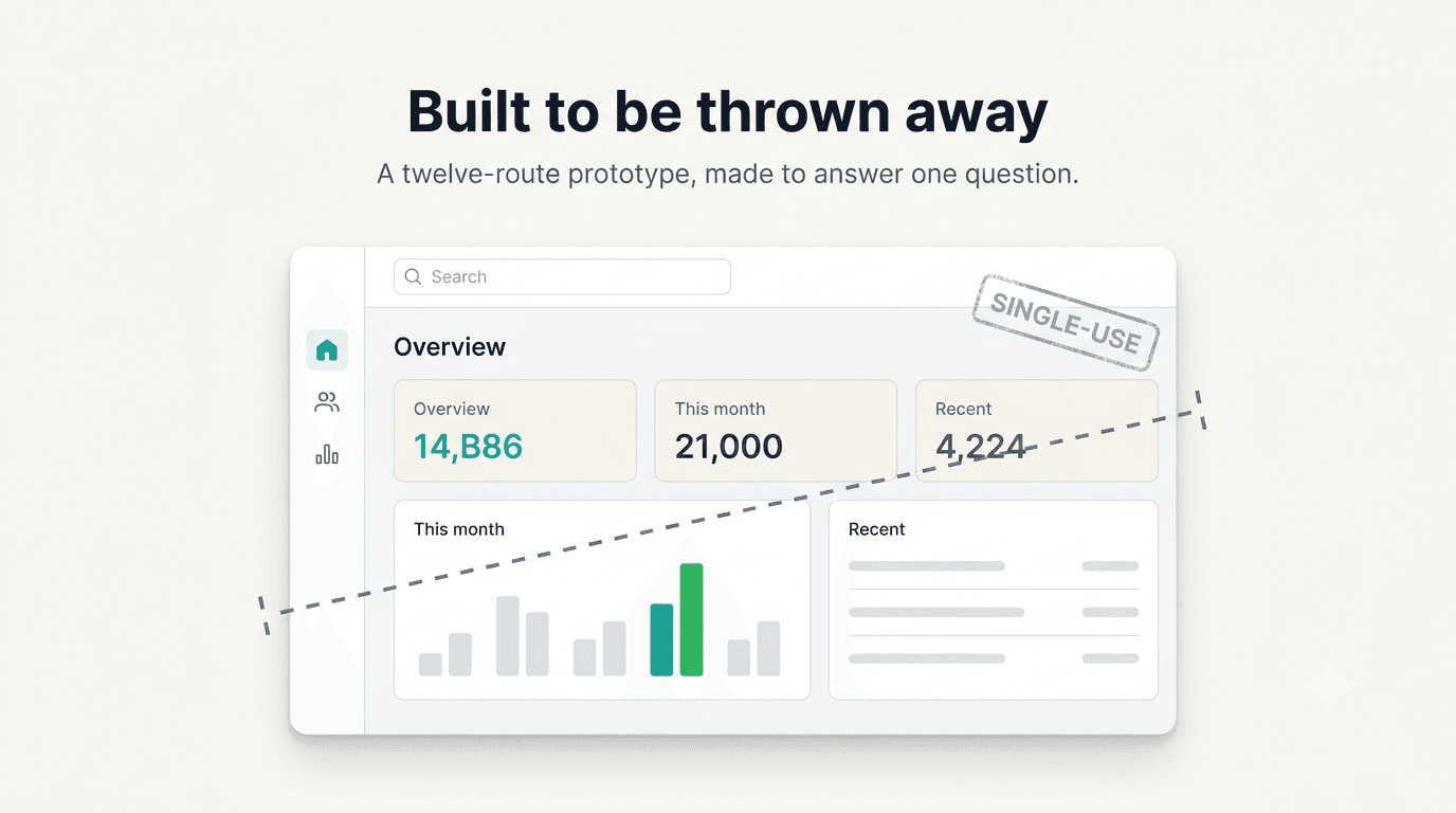 Cover image for Why I built a 12-route React app in one day, then threw it away